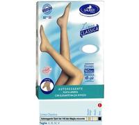 Sauber Calza autoreggente Sauber Open Toe 140den, neutro beige
