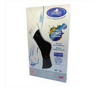 Sauber Calza Uomo Fantasia Q-Skin 70 Den Colore Blu Pois Gialli Taglia P