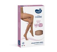 Sauber Charme Collant 140 DEN con Punta Aperta Colore Neutro Beige Tag