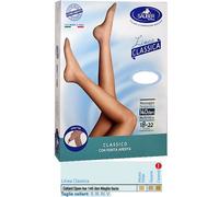 Sauber Collant Open Toe Maglia Liscia 140 Denari Colore Neutrobeige Taglia 5 Linea Classica