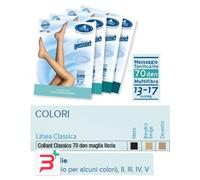 SAUBER COLLANT 70 DENARI MAGLIA LISCIA NERO 3 LINEA CLASSICA