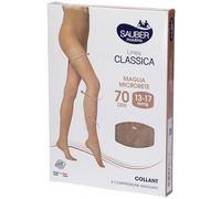 Sauber Collant 70 Denari Maglia Microrete Neutro Beige 4 Linea Classic