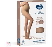 Sauber Collant 70 Denari Premaman Maglia Microrete Neutro Beige 3 Linea Classica