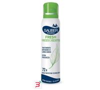 Sauber Deo 72h Fresh - Deodorante spray fresco e asciutto antiodore a lunga durata, 150 ml