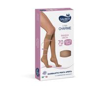 Sauber Gambaletto 70 denari Punta aperta Maglia liscia Nero Taglia 3