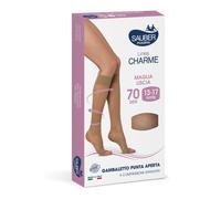 Sauber gambaletto open toe 70 denari maglia liscia neutro beige taglia 3