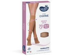 Sauber SAUBER GAMBALETTO OPEN TOE MAGLIA MICRORETE 70 DEN COLORE NEUTRO BEIGE TAGLIA 2 LINEA CLASSICA