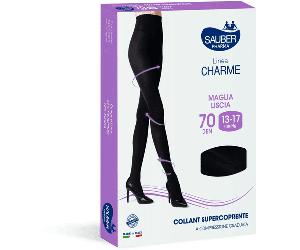 Sauber Linea Charme Supercoprente 70 Den Nero Taglia 5