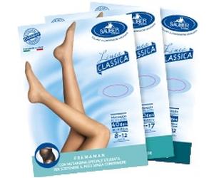 Sauber Linea Classica Collant Pre-maman 140 Den Colore Neutro Beige Taglia 3