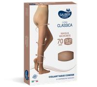 Sauber Linea Classica Collant Taglia Comoda 70 Den Colore Neutro Beige Taglia 5