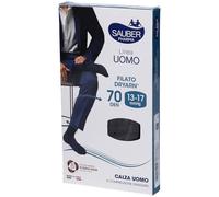 Sauber Pharma Calza Uomo Dryarn Colore Nero 70 Denari Taglia L/XL 1 pz