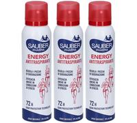Sauber Pharma Energy Antitraspirante Spray 72h 3x150 ml Spray