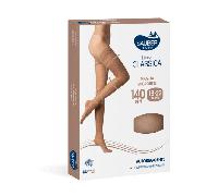 Sauber Pharma Sauber Linea Classica Autoreggenti in Maglia Microrete 140 Den Neutro Beige Taglia 5