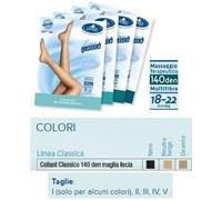 Sauber Pharma Sauber Linea Classica Collant in Maglia Liscia 140 Den Nero Taglia 4