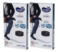 Sauber Pharma Uomo Calza Dryarn 140 Denari Colore Nero Taglia S/M 2x1