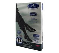 Sauber Uomo 140 Den - Calza anatomica nera taglia grande a compressione per la circolazione, 1 paio