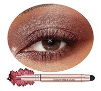 Saubzean Matita Ombretto In Asta, Illuminante Crema, Matita Ombretto Resistente All'Acqua, Ipoallergenica, Lunga Durata, Opaco, Palette Di Base Con A-10 Rosso Brunastro 1 Unità (