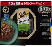 Sauce Collection Selezione Assortita Cibo Umido per Gatti, 32 Vaschette Da 85 G