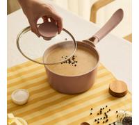 SAUCEPAN STUDIO - Casseruola In Alluminio Pressofuso Con Rivestimento Ceramico Moka