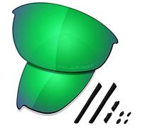 Saucer, kit di lenti di ricambio e gomma per occhiali da sole Oakley Half Jacket, (High Definition - Jade Green Polarized), Taglia unica