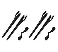 SAUCER Kit di ricambio per naselli e gommini per occhiali da sole Oakley Radar EV Path OO9208 | Radar EV Pitch OO9211 | Radar EV Advancer OO9442 - Nero + Nero