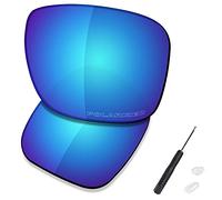 SAUCER Lenti di ricambio di alta qualità e cacciavite H20 e naselli per occhiali da sole Oakley Holbrook Metal OO4123 ad alta definizione, blu ghiacciaio polarizzate