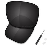 SAUCER Lenti di ricambio di alta qualità e cacciavite H20 e naselli per occhiali da sole Oakley Holbrook Metal OO4123 ad alta definizione - Carbon Black Polarized