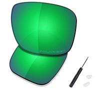 SAUCER Lenti di ricambio di alta qualità e cacciavite H20 e naselli per occhiali da sole Oakley Holbrook Metal OO4123 ad alta definizione - verde giada polarizzate