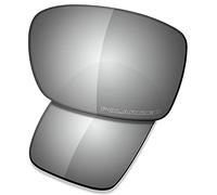 Saucer Lenti di ricambio di alta qualità per occhiali da sole Oakley Turbine OO9263 ad alta definizione - metallo cromato polarizzato