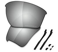 Saucer - Lenti di ricambio e kit in gomma per Oakley Half Jacket 2.0 XL, (High Definition - Chrome Metal Polarized), Taglia unica