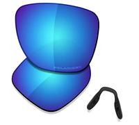 Saucer - Lenti di ricambio e naselli per occhiali da sole Oakley Crossrange XL OO9360, (High Defense - Glacier Blue polarizzato.), Taglia unica