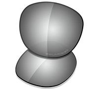 Saucer - Lenti di ricambio per occhiali da sole Oakley Latch, (High Definition - Chrome Metal Polarized), Taglia unica