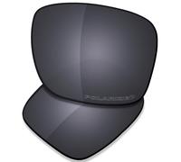 Saucer Lenti di ricambio premium compatibili con occhiali da sole Wiley X Censor, Scudo Nero Polarizzato, Taglia unica