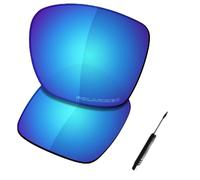 SAUCER Lenti di ricambio premium e cacciavite T4 e vite per occhiali da sole Oakley TwoFace XL OO9350 ad alta difesa, colore: blu ghiacciaio polarizzate