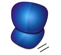 Saucer Lenti di ricambio premium e cuscinetti auricolari per occhiali da sole Oakley Pitchman R OO9439, Alta difesa - Blu notte Polarizzato, Taglia unica