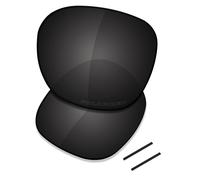 Saucer Lenti di ricambio premium e cuscinetti auricolari per occhiali da sole Oakley Pitchman R OO9439, Alta Difesa - Nero Carbonio Polarizzato, Taglia unica
