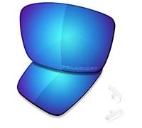 SAUCER Lenti di ricambio premium e kit di gomma per occhiali da sole Oakley Conductor 6 OO4106, Blu Glacier Polarizzato, Taglia unica
