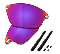 SAUCER Lenti di ricambio premium e kit di gomma per occhiali da sole Oakley Fast Jacket OO9097 | Fast Jacket Low Bridge Fit OO9162, Taglia unica