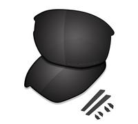 Saucer Lenti di ricambio premium e kit di gomma per occhiali da sole Oakley Mercenary OO9424, Alta Difesa - Nero Carbonio Polarizzato, Taglia unica