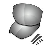 Saucer Lenti di ricambio premium e kit di gomma per occhiali da sole Oakley Mercenary OO9424, High Defense - Metallo Cromo Polarizzato, Taglia unica