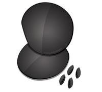 Saucer Lenti di ricambio premium e naselli per occhiali da sole Oakley Clifden OO9440, Alta Difesa - Nero Carbonio Polarizzato, Taglia unica