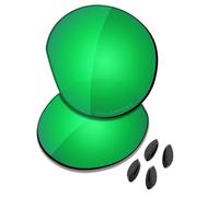 Saucer Lenti di ricambio premium e naselli per occhiali da sole Oakley Clifden OO9440, Alta Difesa - Verde Giada Polarizzato, Taglia unica