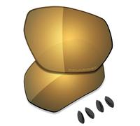 Saucer Lenti di ricambio premium e naselli per occhiali da sole Oakley Plazma OO9019 | Plazma Asian Fit OO9019A, Bronzo Oro Polarizzato, Taglia unica