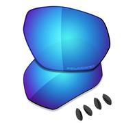 Saucer Lenti di ricambio premium e naselli per occhiali da sole Oakley Plazma OO9019 | Plazma Low Bridge Fit OO9019A, Alta difesa - Blu Glacier Polarizzato, Taglia unica