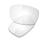 Saucer Lenti di ricambio premium e naselli per occhiali da sole Oakley Si Ballistic Shocktube OO9329, Alta difesa - HD trasparente non polarizzato, Taglia unica