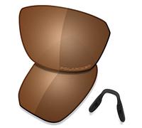 Saucer Lenti di ricambio premium e naselli per occhiali da sole Oakley Split Shot OO9416, Marrone Ambra Polarizzato, Taglia unica