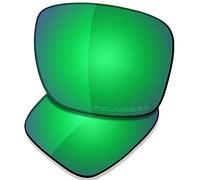 SAUCER Lenti di ricambio premium per Oakley Holbrook Mix OO9384 | Holbrook Mix Low Bridge Fit OO9385 Occhiali da sole ad alta definizione - verde giada polarizzate