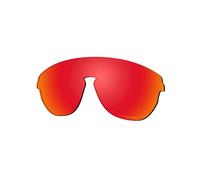 Saucer Lenti di ricambio premium per occhiali da sole Oakley Corridor OO9248A, 42 mm, Rosso Fuoco Polarizzato, Taglia unica