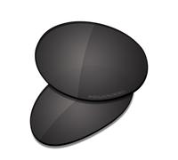 Saucer Lenti di ricambio premium per occhiali da sole Oakley Eye Jacket Redux OO9438, Alta Difesa - Nero Carbonio Polarizzato, Taglia unica