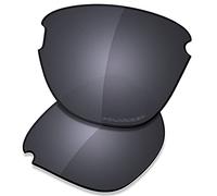 Saucer Lenti di ricambio premium per occhiali da sole Oakley Frogskins Lite OO9374, High Definition - Shield Black Polarizzato, Taglia unica